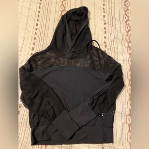 Zyia Black Mesh Hoodie